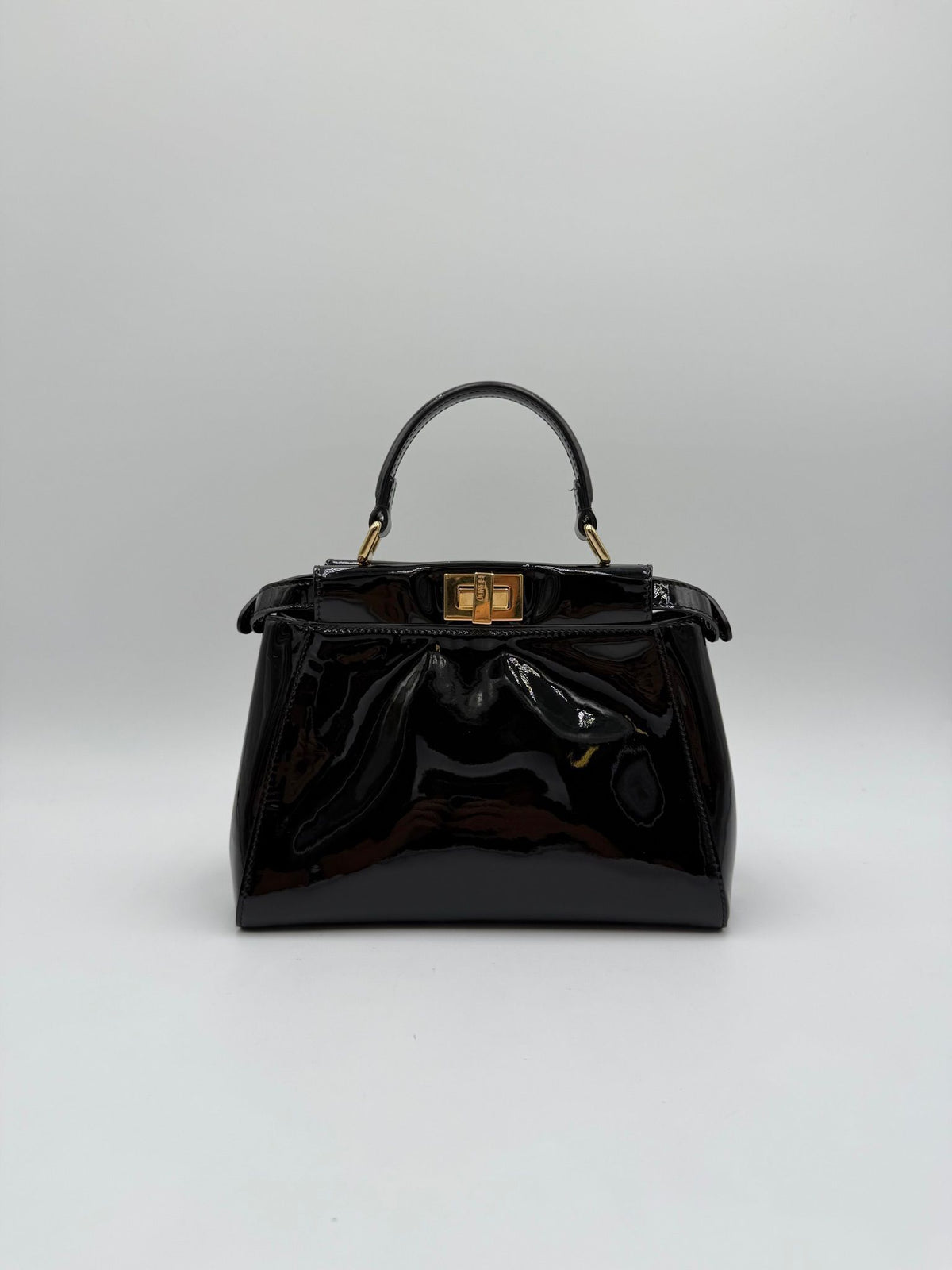 Fendi Peekaboo Mini Black Patent