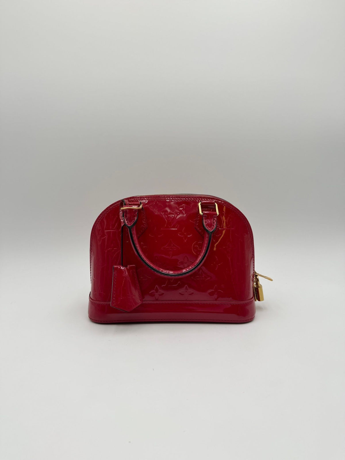 Louis Vuitton Alma BB Dark Red Patent