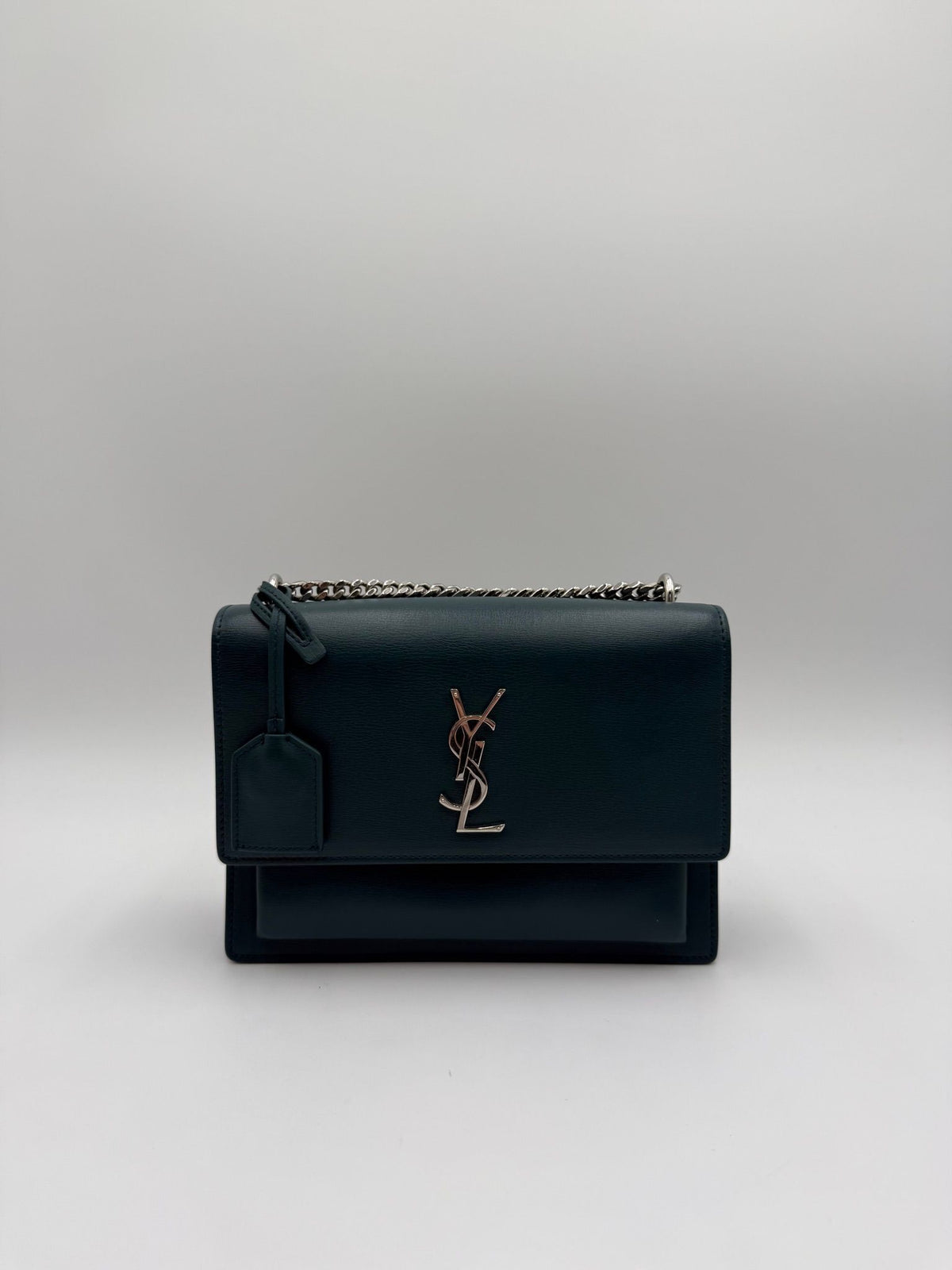 Saint Laurent Sunset Green Leather