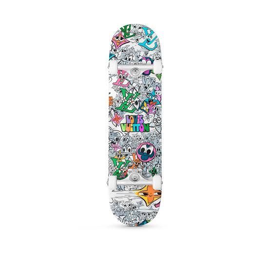 Skate Louis Vuitton Comics Wood Défilé