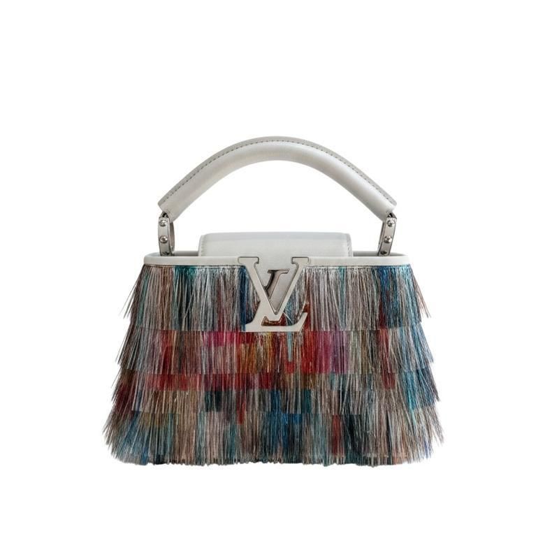 Louis Vuitton Capucine BB Metallic Fringe