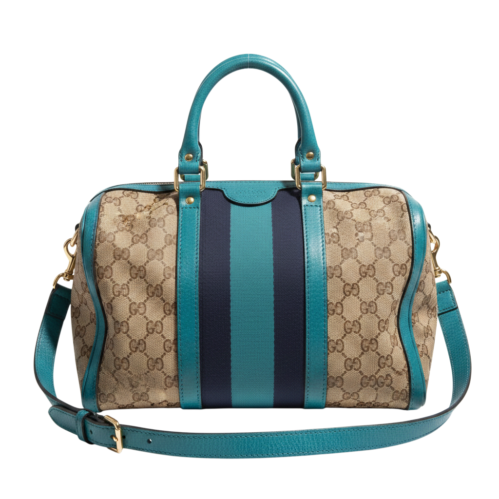 Gucci Boston Bandoulière Tri Color Bleu