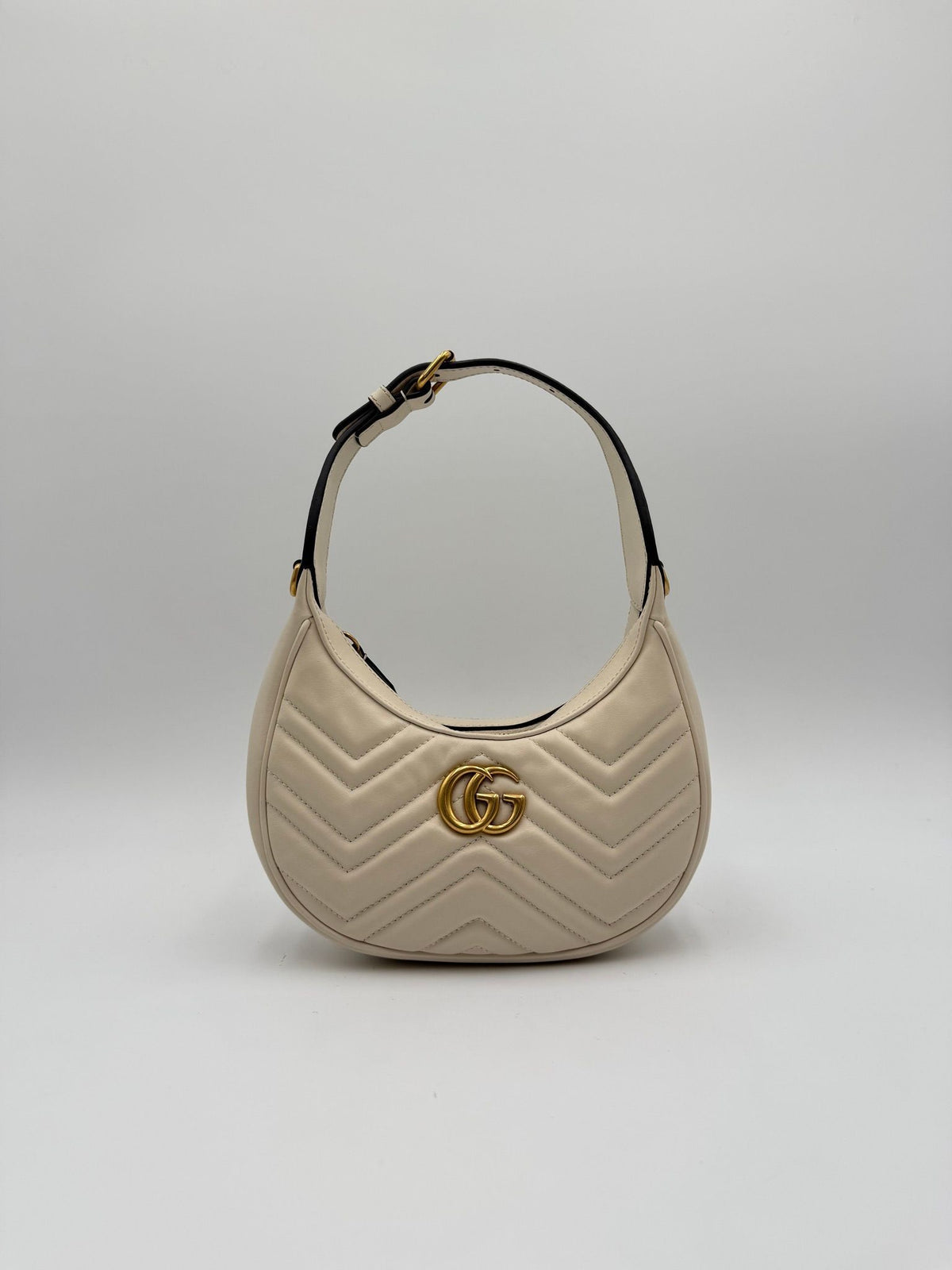 Gucci GG Marmont Half Moon White