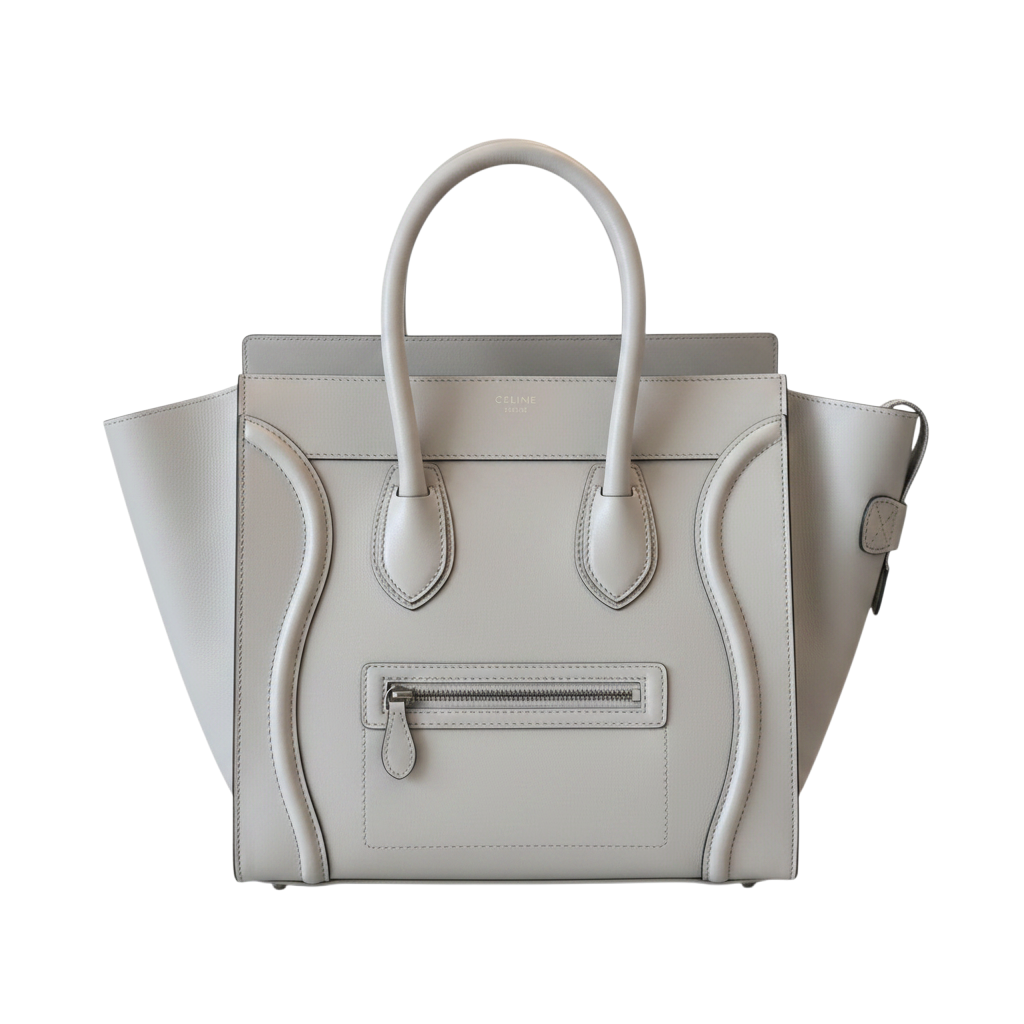 Celine Luggage Leather Gris Clair