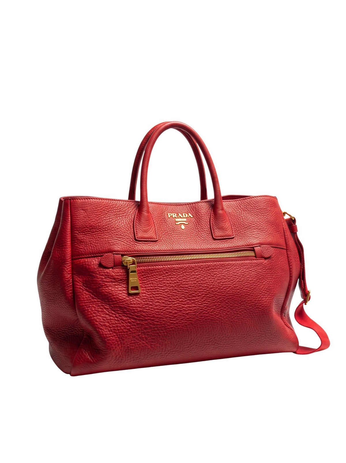 Prada Sac Cuir Vitello Rouge