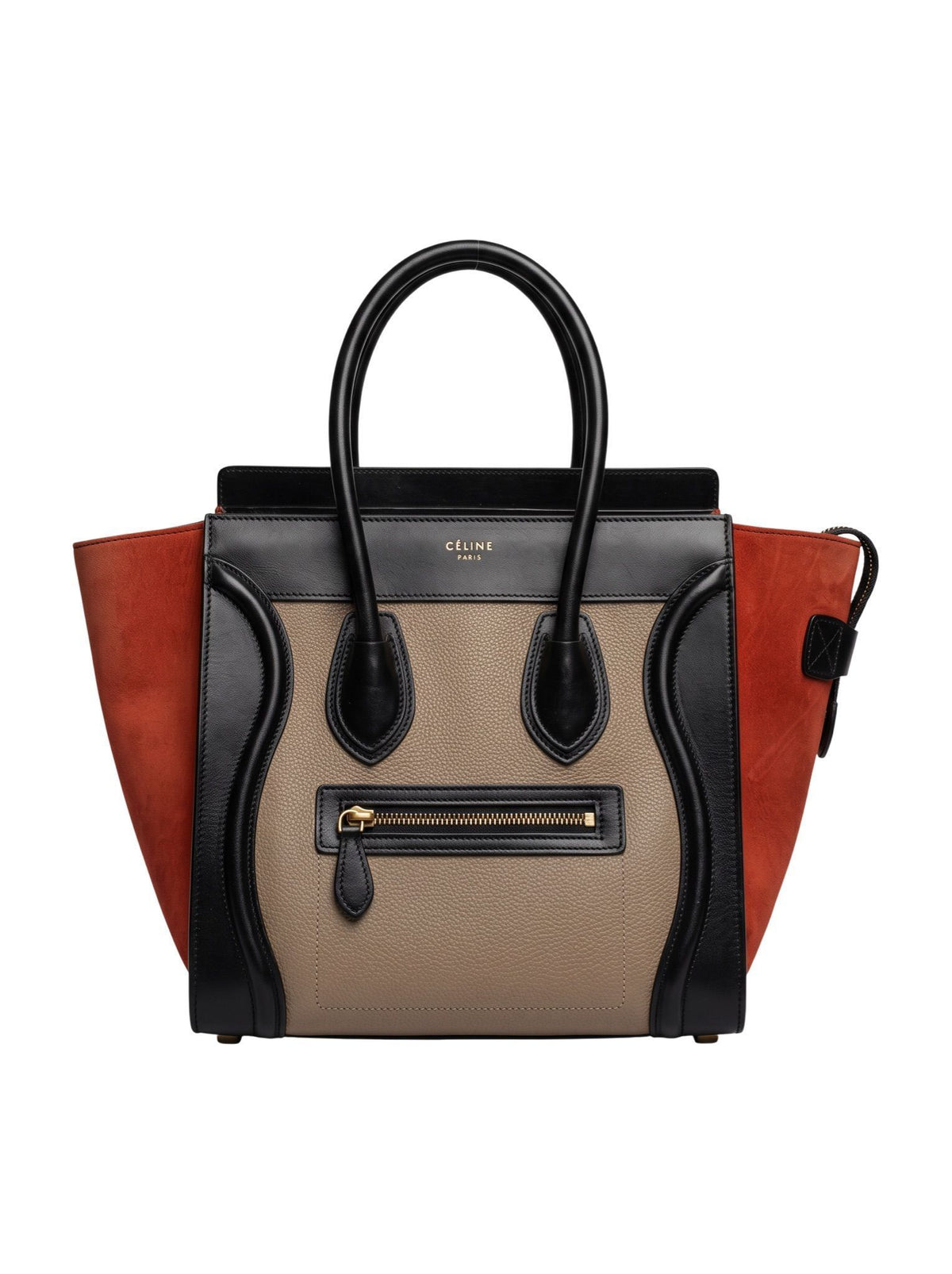Céline Luggage Noir et Orange